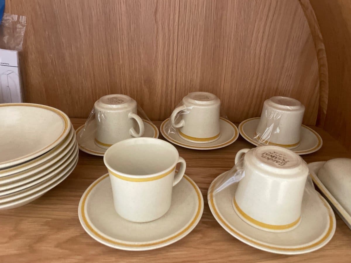 Vintage Hearthside Garden Festival Stoneware Band Vintage Style Dinnerware - photo 1