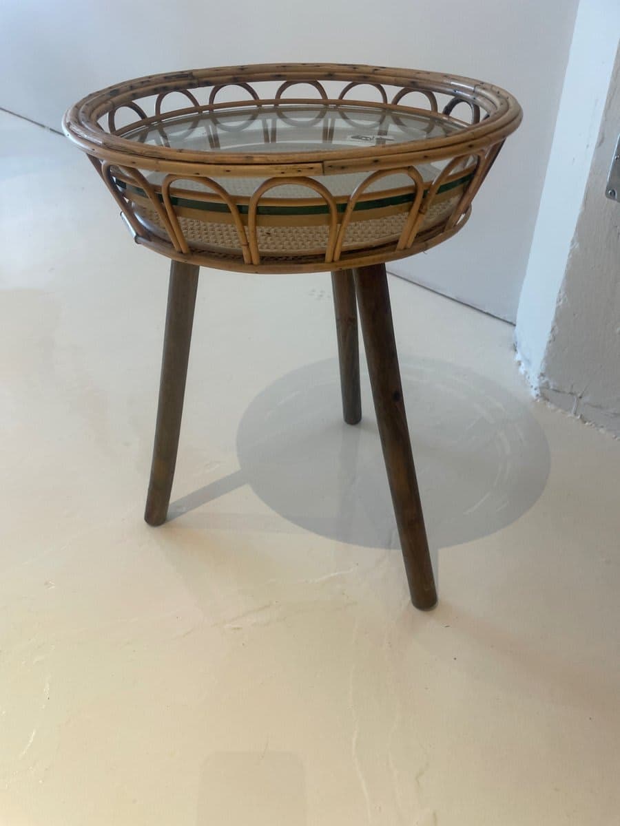 Wicker Side Table