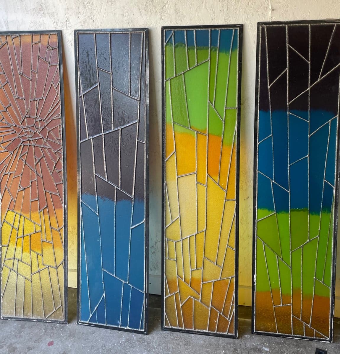 1970’s Don Browne resin wall stained