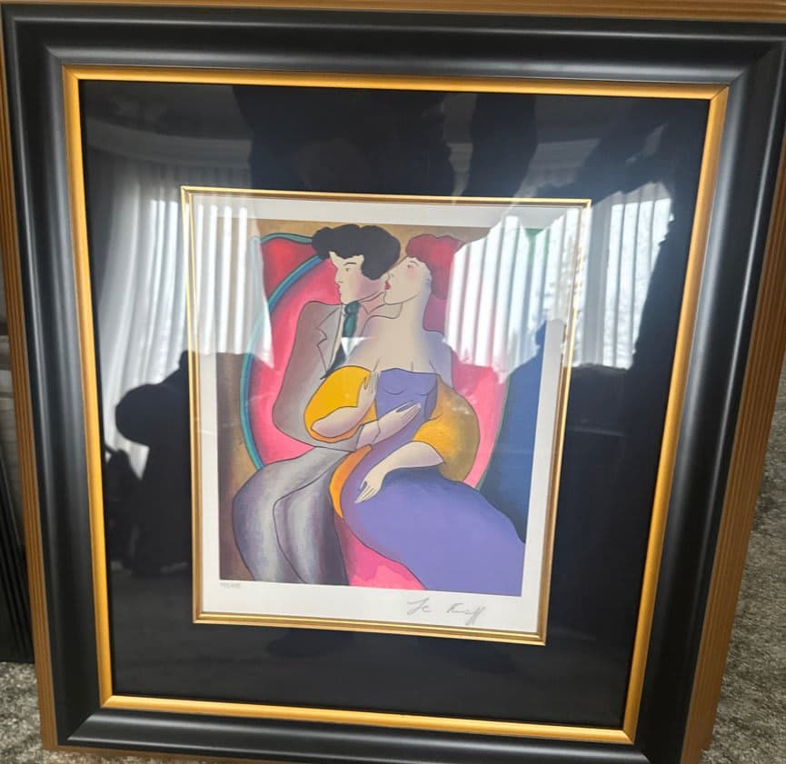 two lovers by LInda Le Kiniff signed