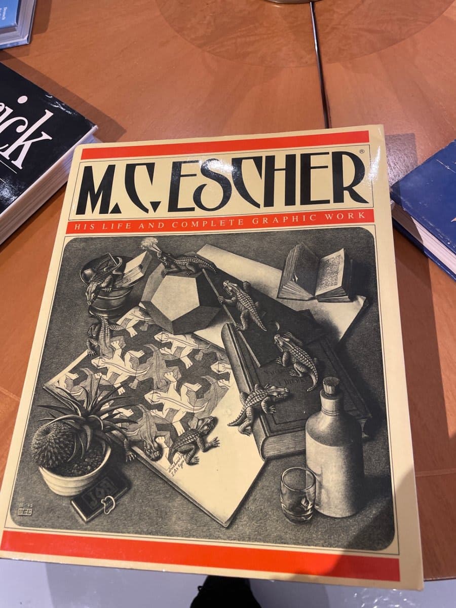 Escher Art book Black and white