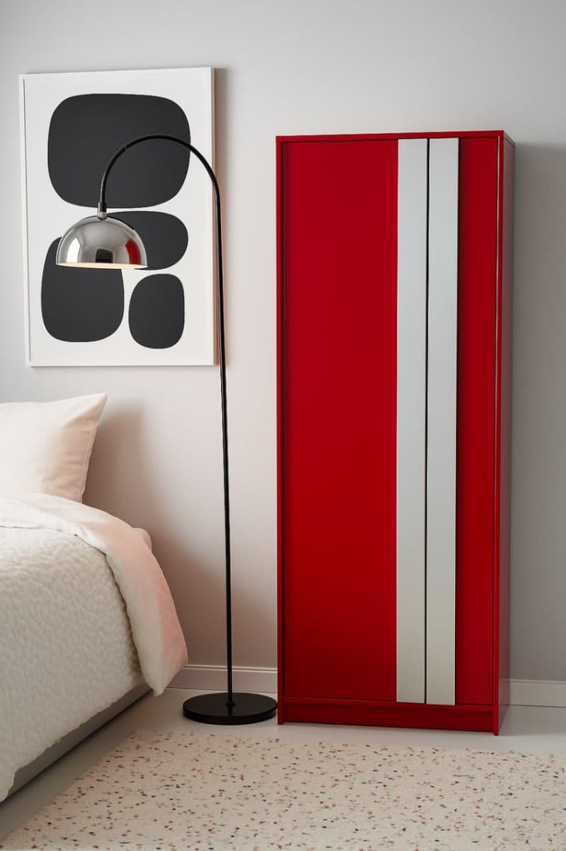 CB2 Lacquer Wardrobe/Storage Cabinet