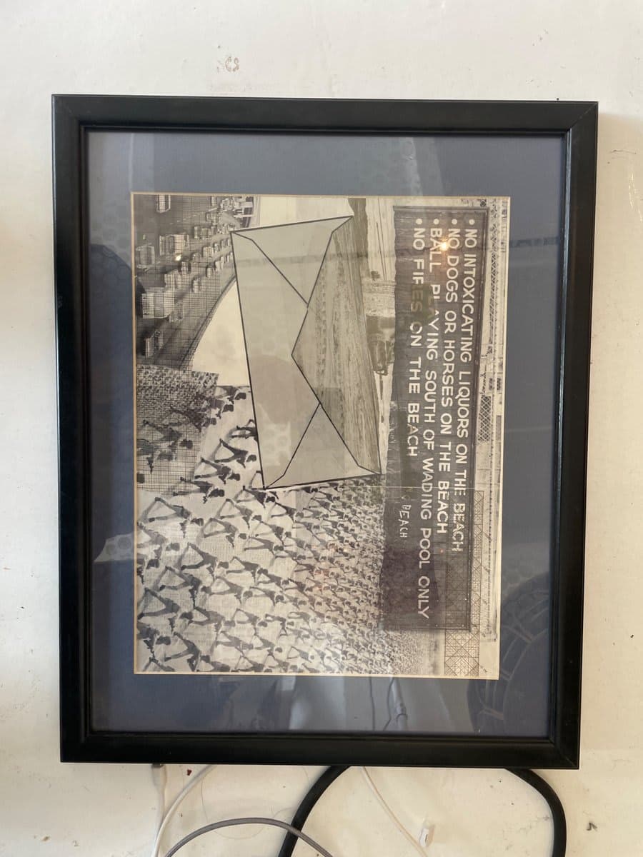 Vintage Robert Rauschenberg 'Envelope' Lithograph