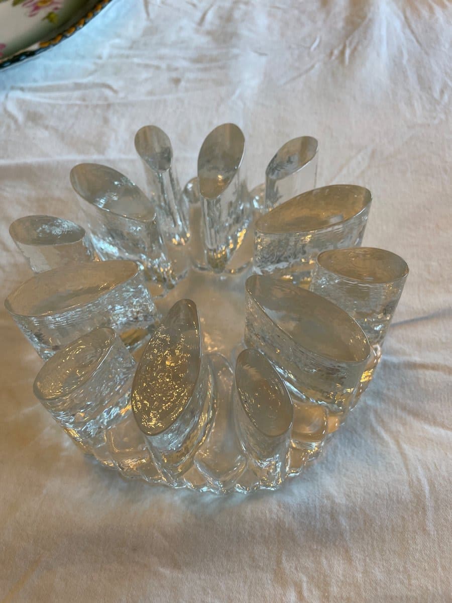 Iittala Festivo Art Glass Candle Holder