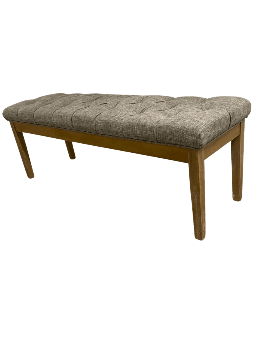 Mid-Century Modern Tufted Upholstered Bench - photo 1