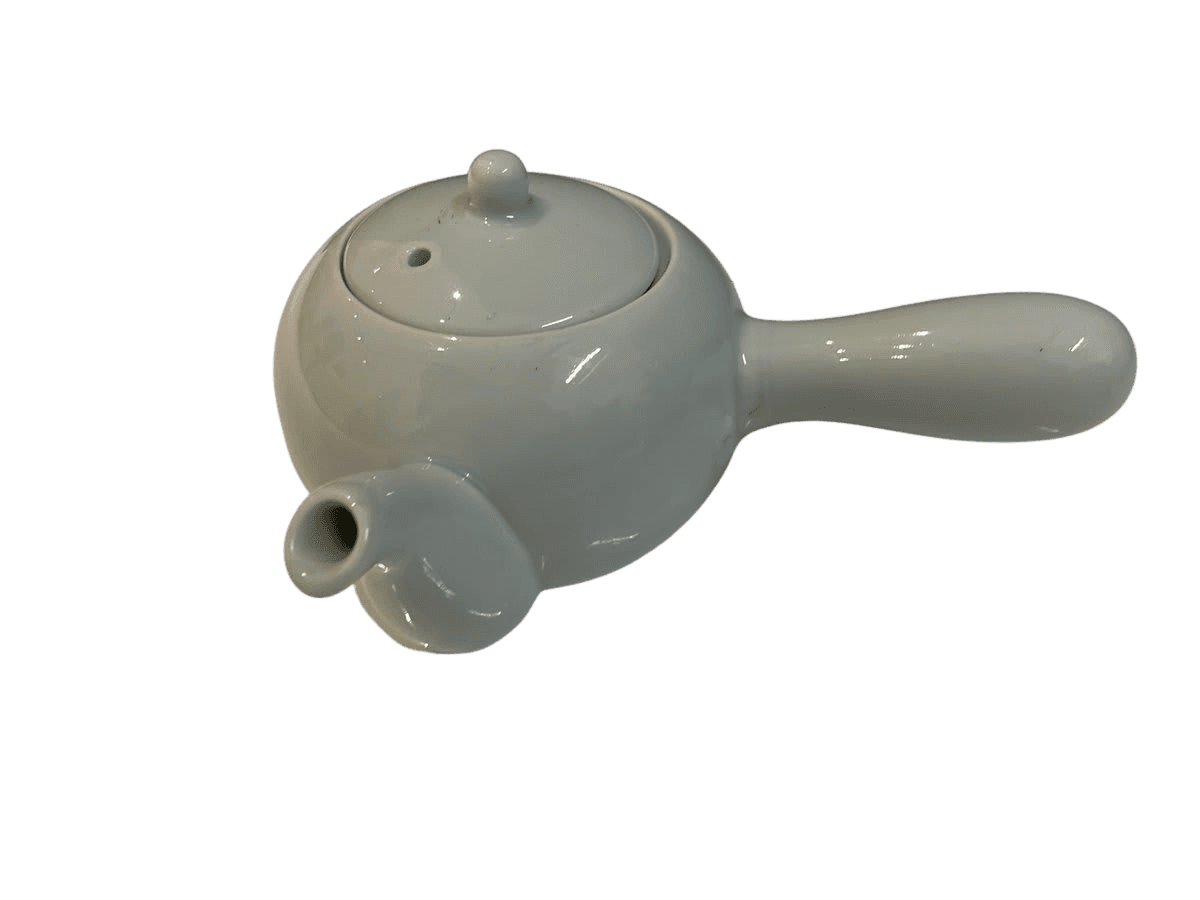 Japanese Kyusu Side-Handle Teapot - Celadon Glazed Porcelain
