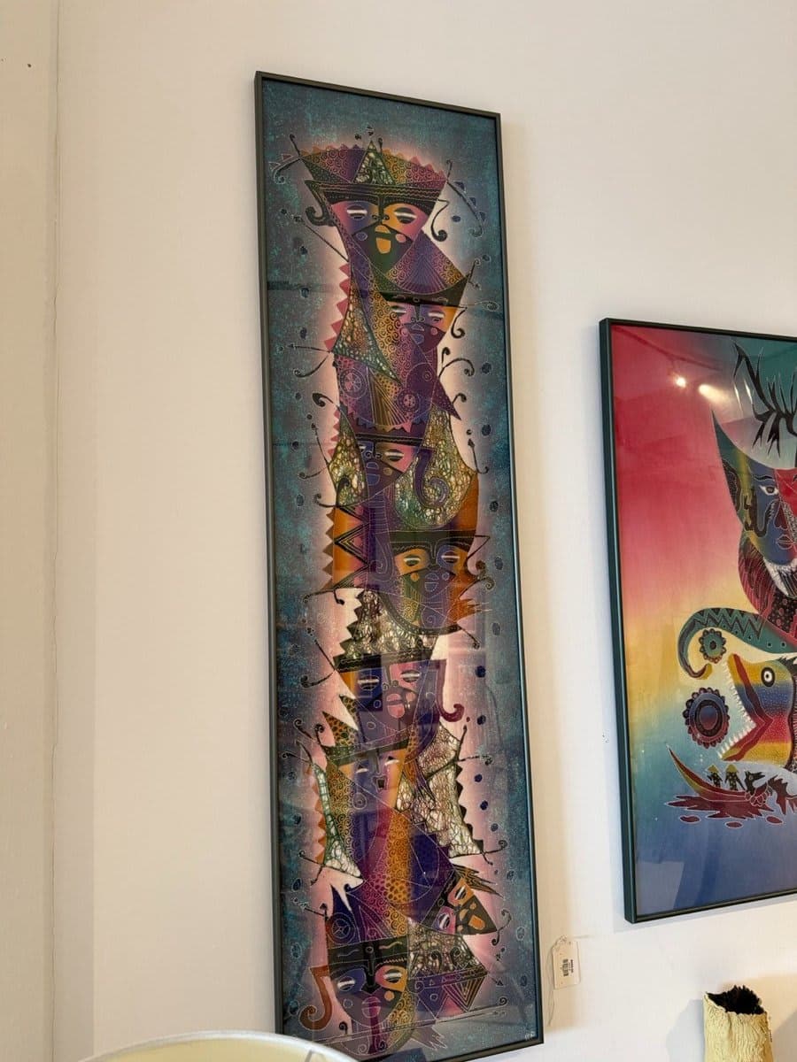 Ancis Art - Tall Vertical Totem-Style Painting – Tribal/Folk Art - photo 1