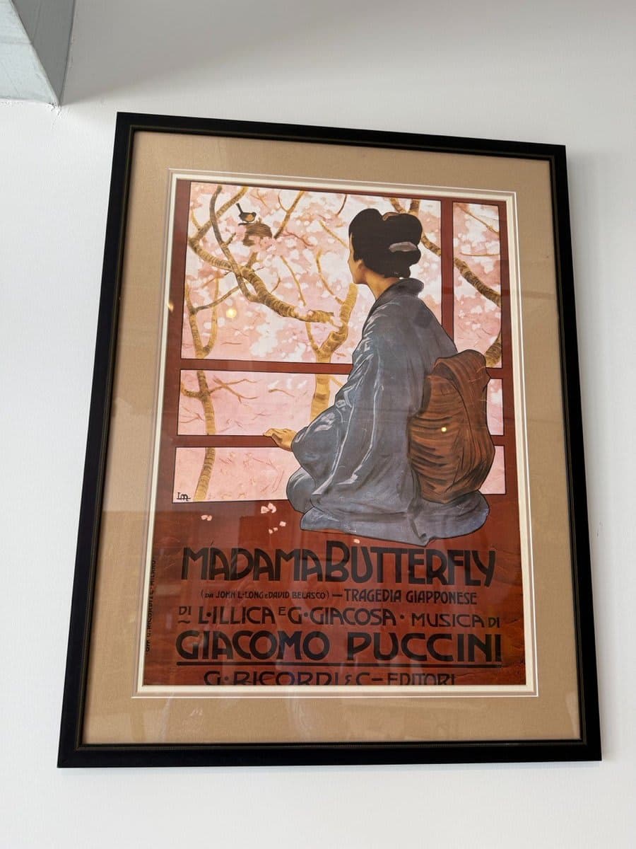 Madama Butterfly Opera Poster by Giacomo Puccini – Framed Print - photo 1