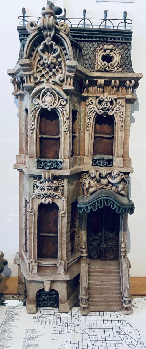 Chicago Baroque Victorian Architectural Building Facade Sculpture (Zani Jacobson Art)