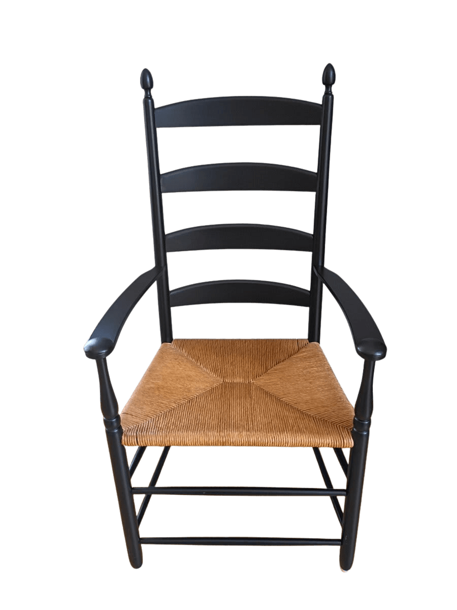 Ladder Back Chair with Woven Seat - photo 1