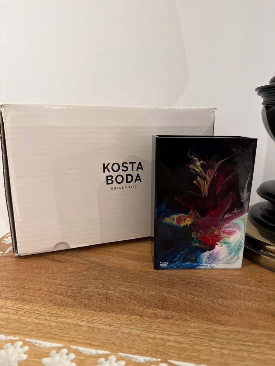 Kosta Boda Abstract Art Glass Vase - photo 1
