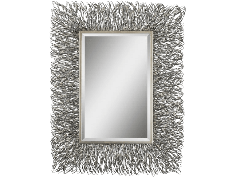 Uttermost "Corbis" Wall Mirror with Twisted Metal Loop Frame - photo 1