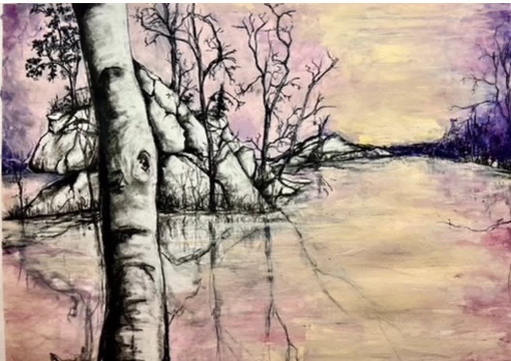 Kevin Blake artwork, The Whole of The Picture, 22” x 30”