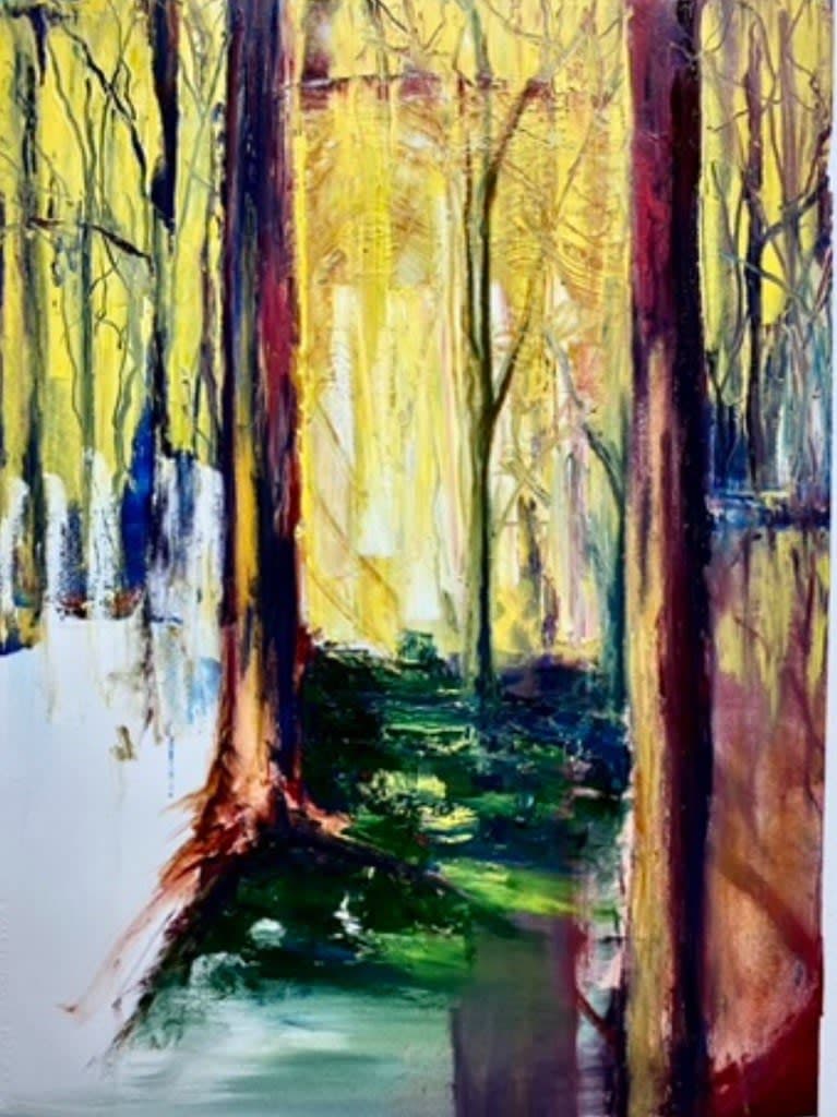 Kevin Blake artwork, Tunnel 22” x 30” oil on paper