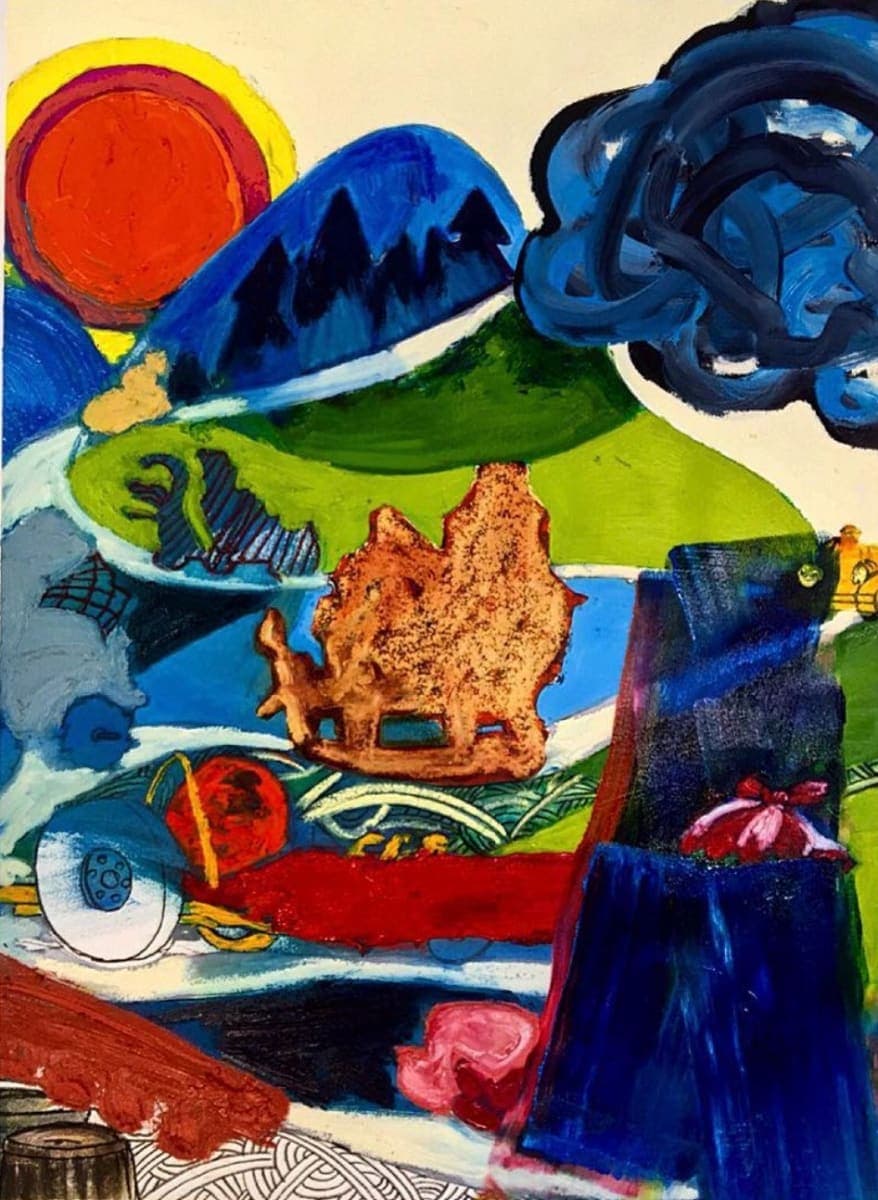 Kevin Blake Art, Pretty Brick Story For Child-Size Heroes , 22” x 30”