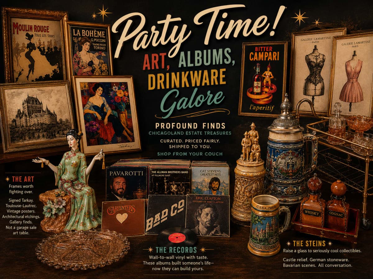Party Time! Art, Albums, Drinkware Galore