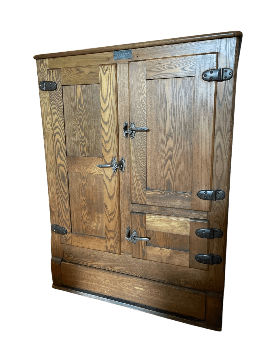 Antique Badger Oak Ice Box - photo 1