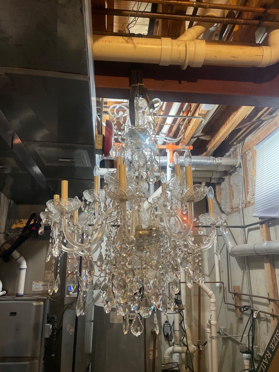 Large Crystal Maria Theresa Style Chandelier