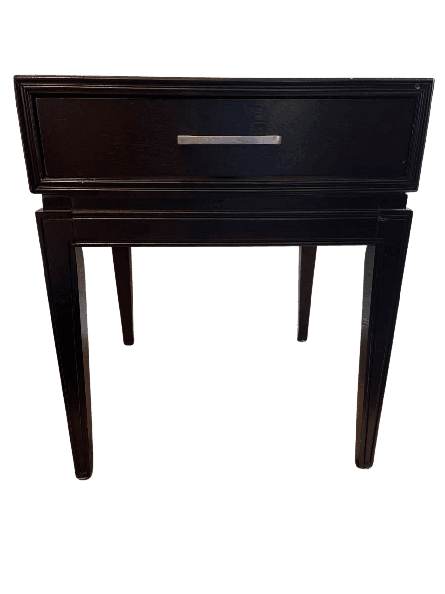 Dark Espresso Nightstand with Single Drawer - photo 1