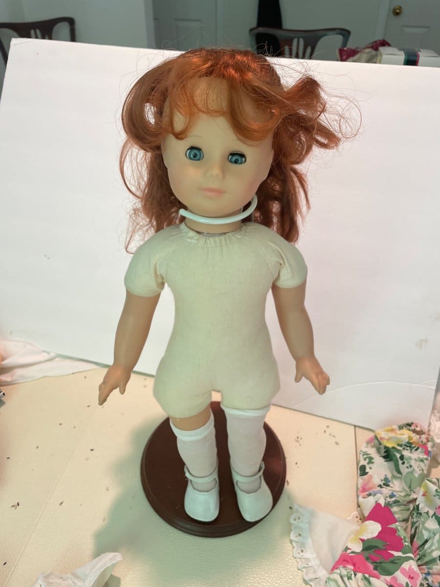 Gotz Girl Doll - Red Hair/Teal Eyes on Stand - photo 1
