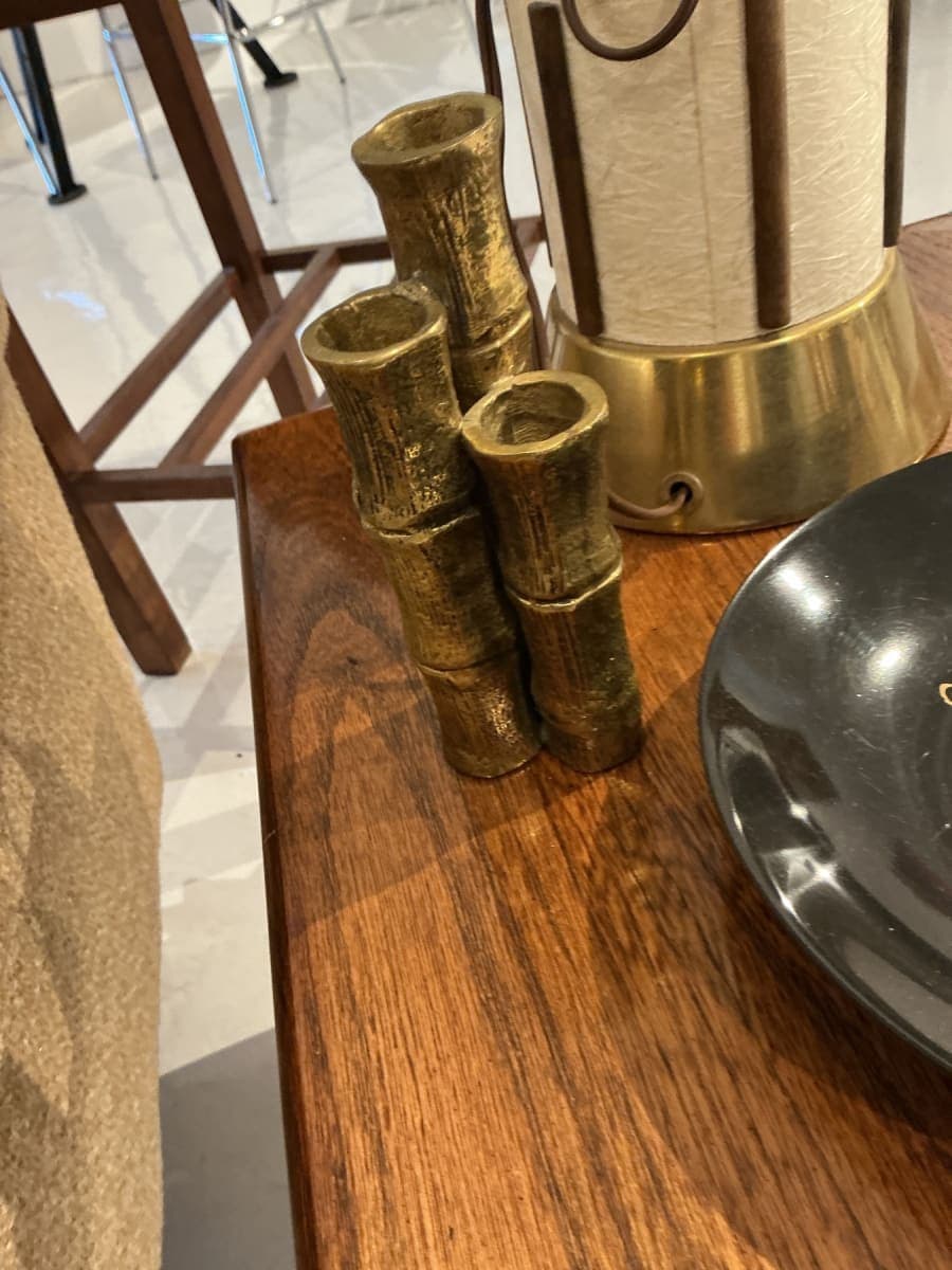 brass MCM Bamboo vase