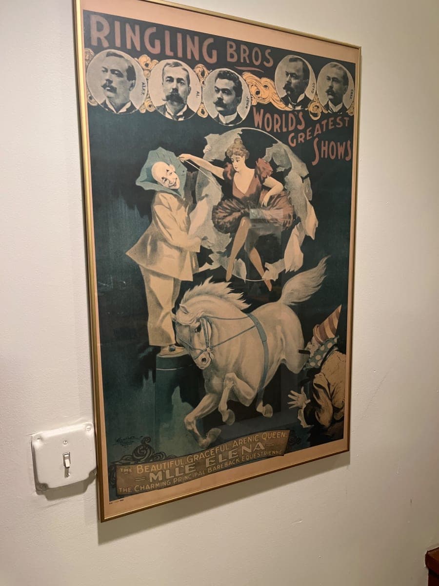 Ringling Bros World's Greatest Shows Circus Poster – Mlle Elena Equestrienne - photo 1