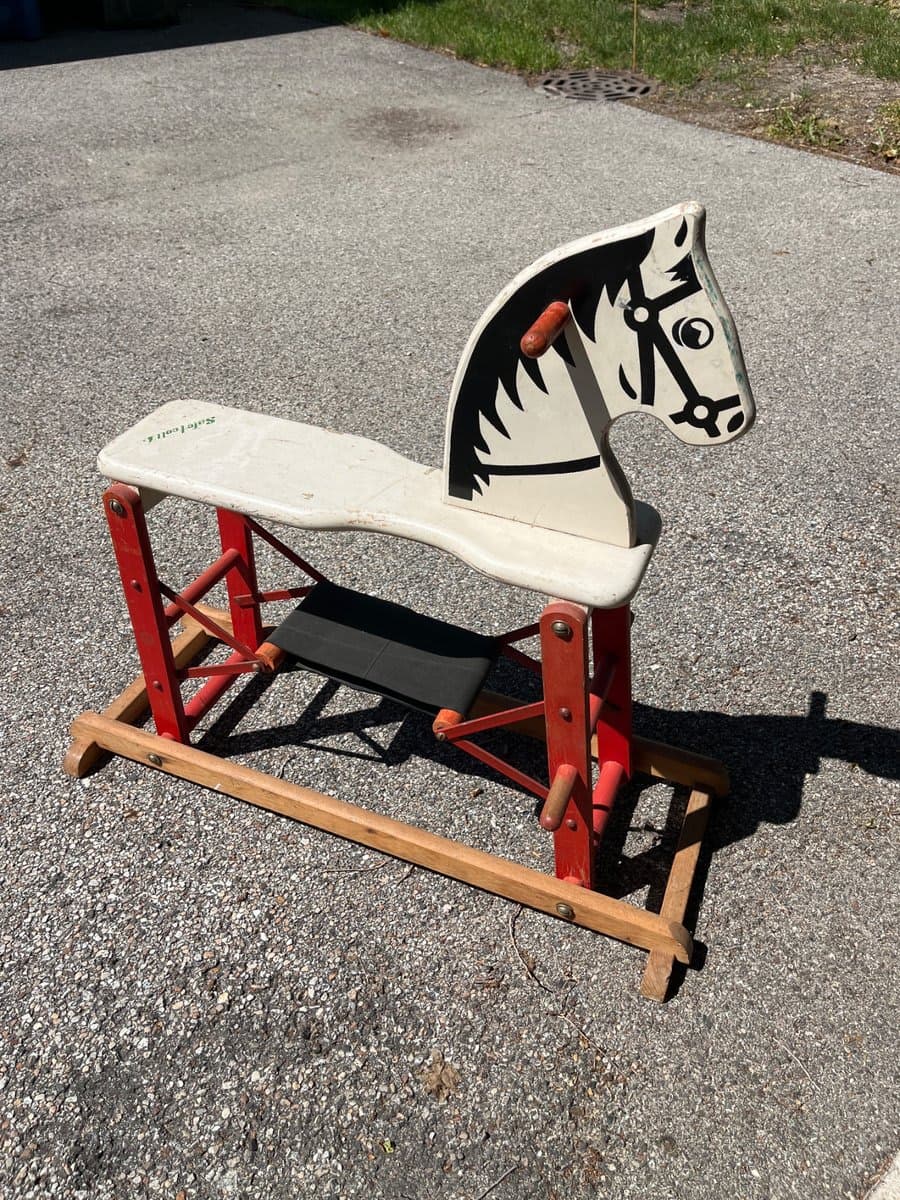 Vintage Wooden Rocking Horse - Saftcraft Style - photo 1