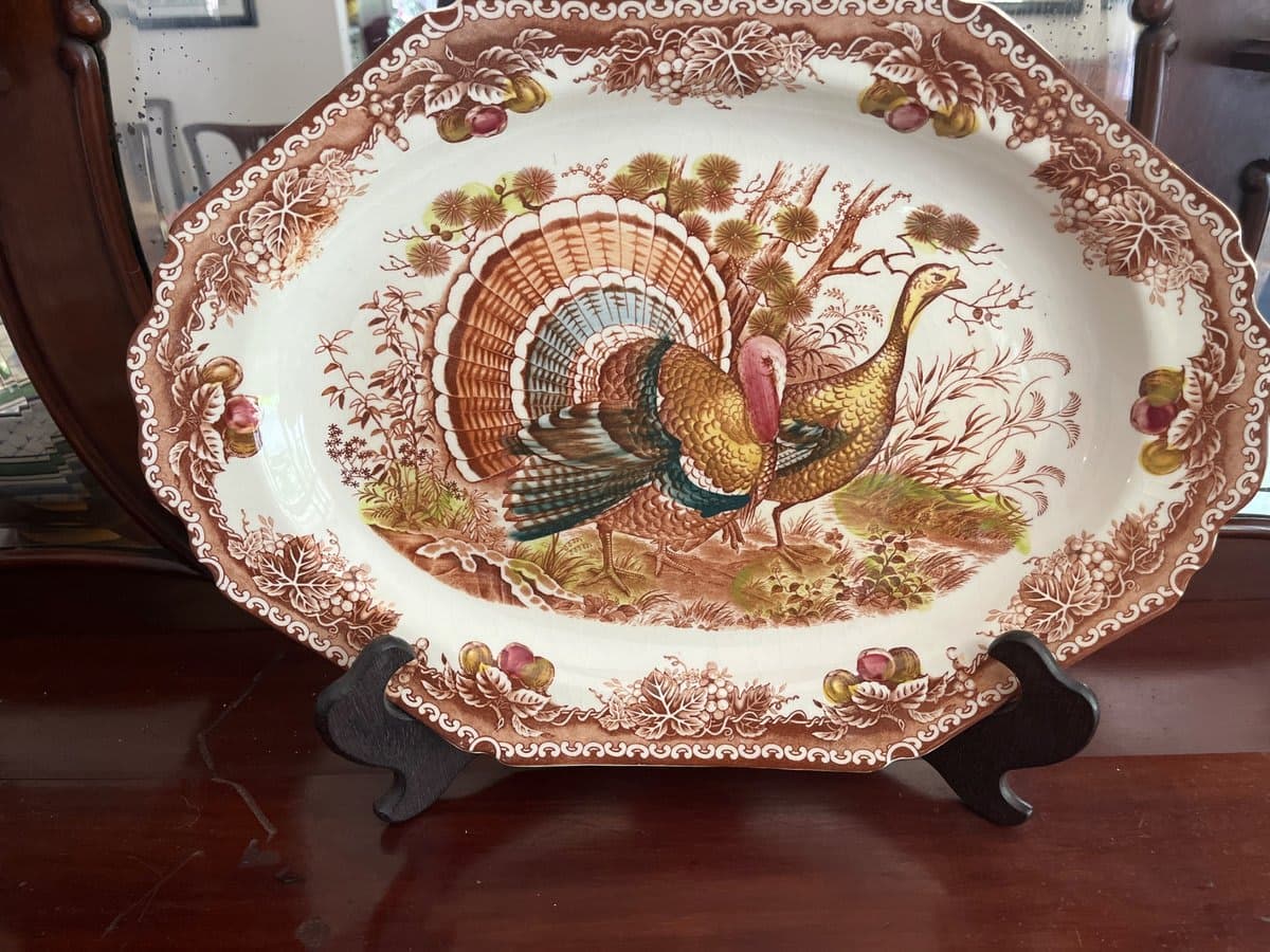 Johnson Brothers 'His Majesty' Turkey Thanksgiving Platter - photo 1