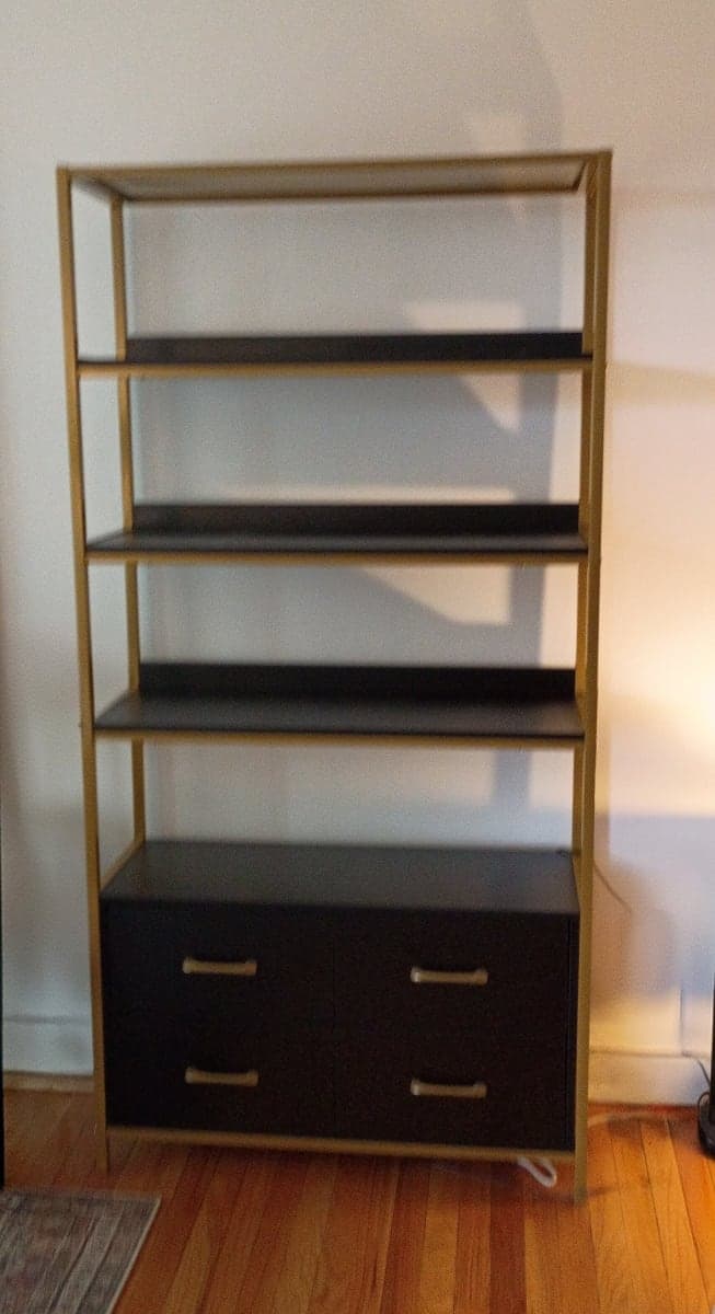 Modern Bookshelf with Cabinet Base - photo 1