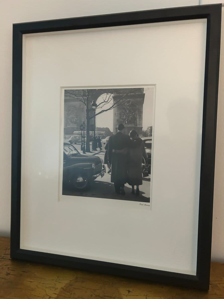 Framed Vintage Black & White Paris Arc de Triomphe Photograph - photo 1