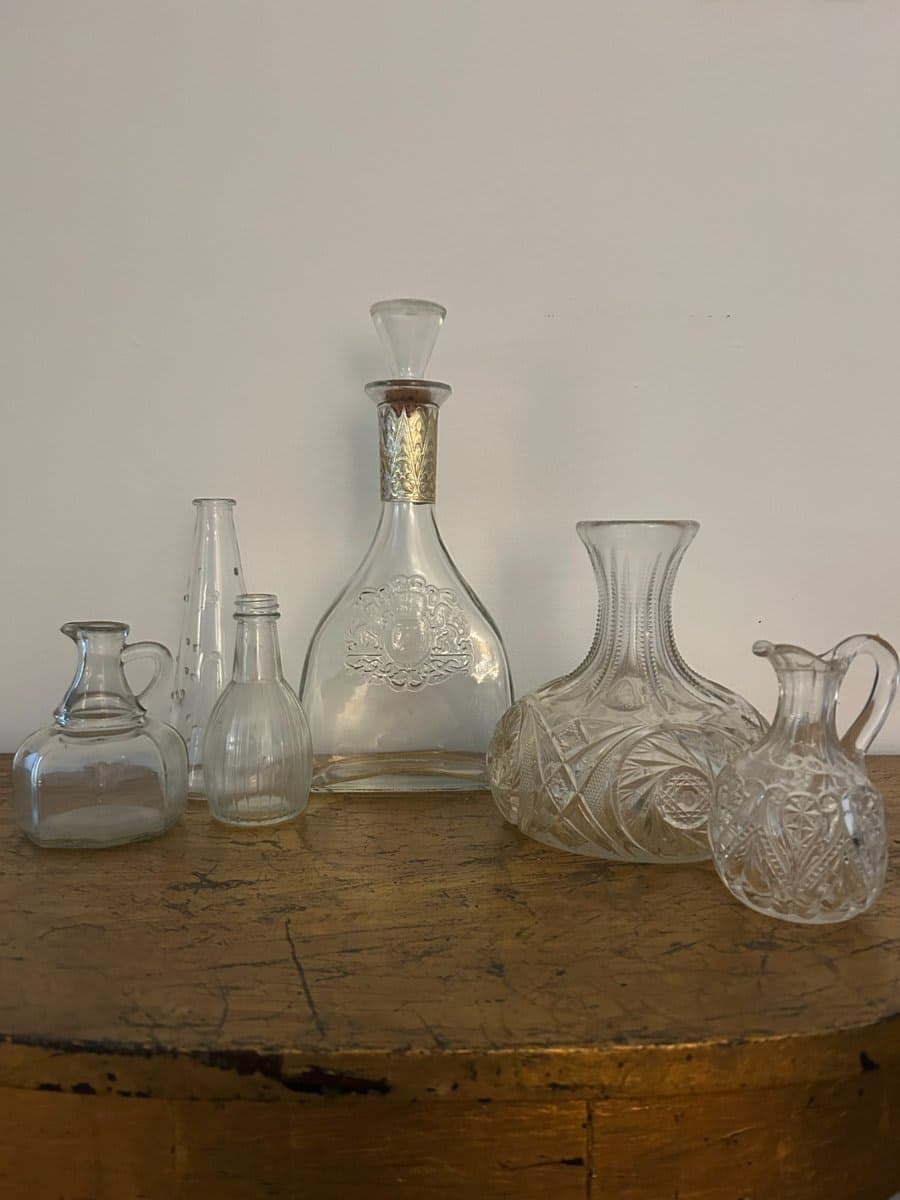 Antique & Vintage Glass Decanter & Vessel Collection (6 Pieces) - photo 1