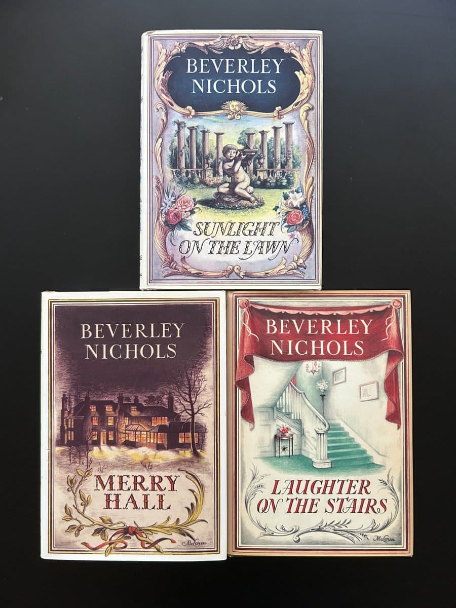 Beverley Nichols Garden Trilogy Hardcover Books with Dust Jackets - photo 1