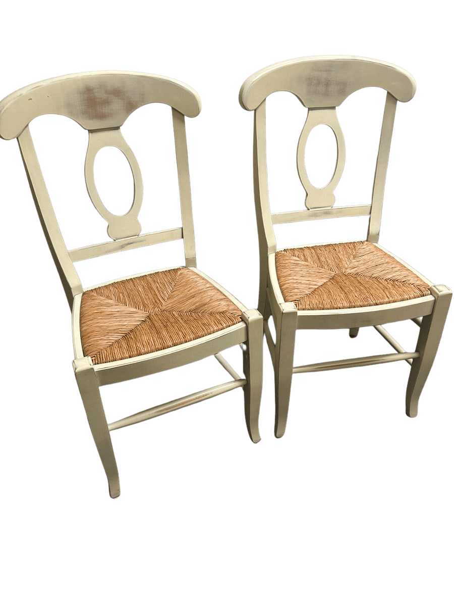 Pottery Barn French Country Rush Seat Dining Chairs (Set of 2) - photo 1