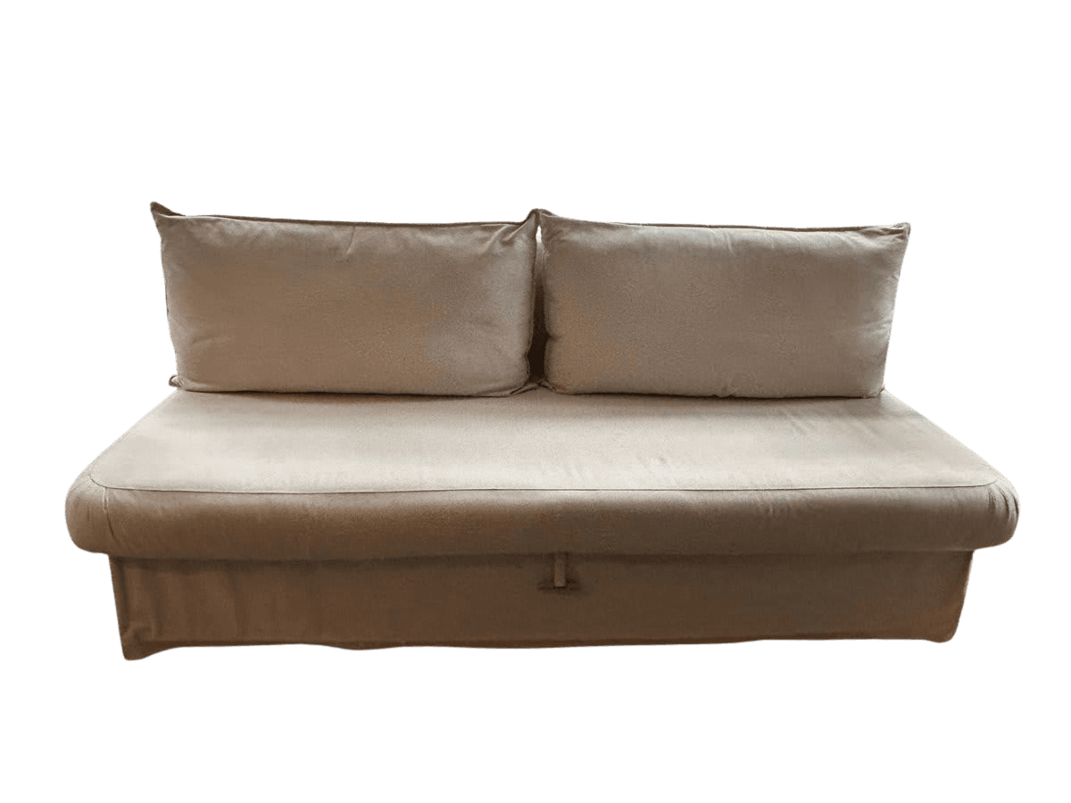 Beige Upholstered Sleeper Sofa / Sofa Bed - photo 1