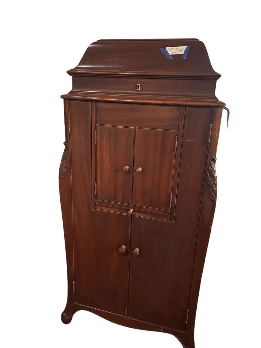 Antique working Victor Victrola Floor Cabinet Phonograph - photo 1