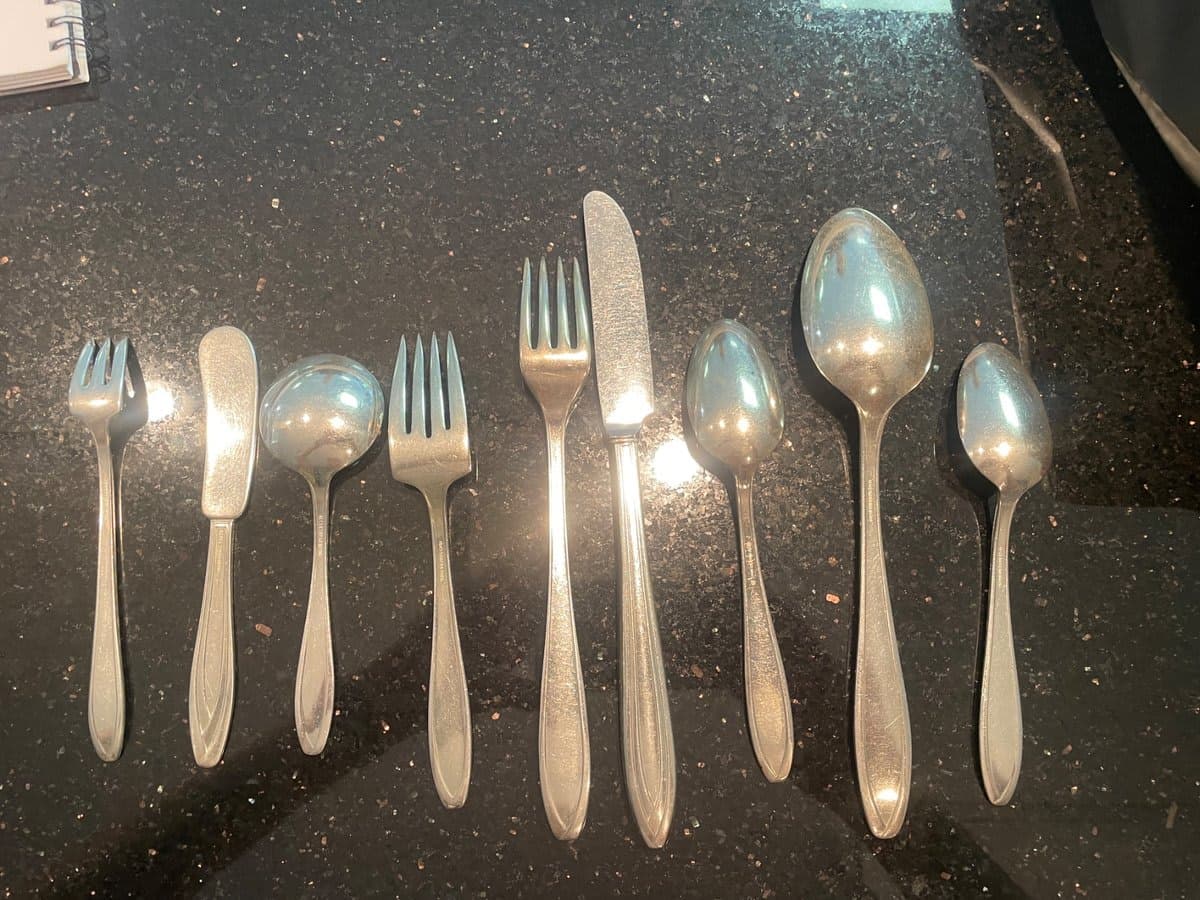Vintage MCM Roger’s Silver-Plate Flatware Set – 9 Pieces Mixed Serving - photo 1