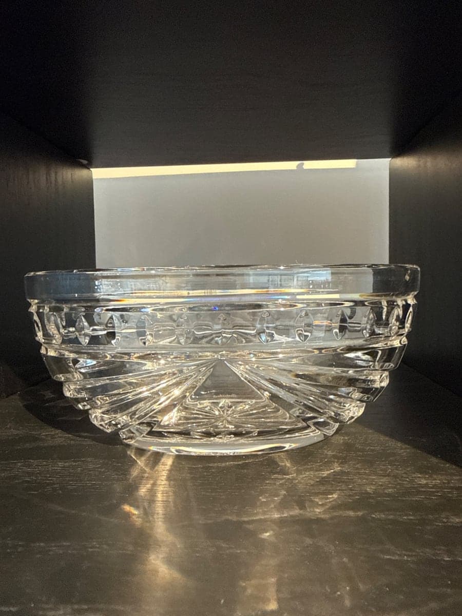 Waterford Cut Crystal Glass Bowl with Etched Pattern - photo 1