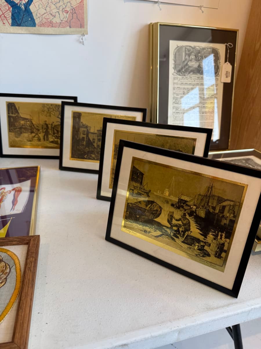Gold Art Scenes - Set of 4 - photo 1