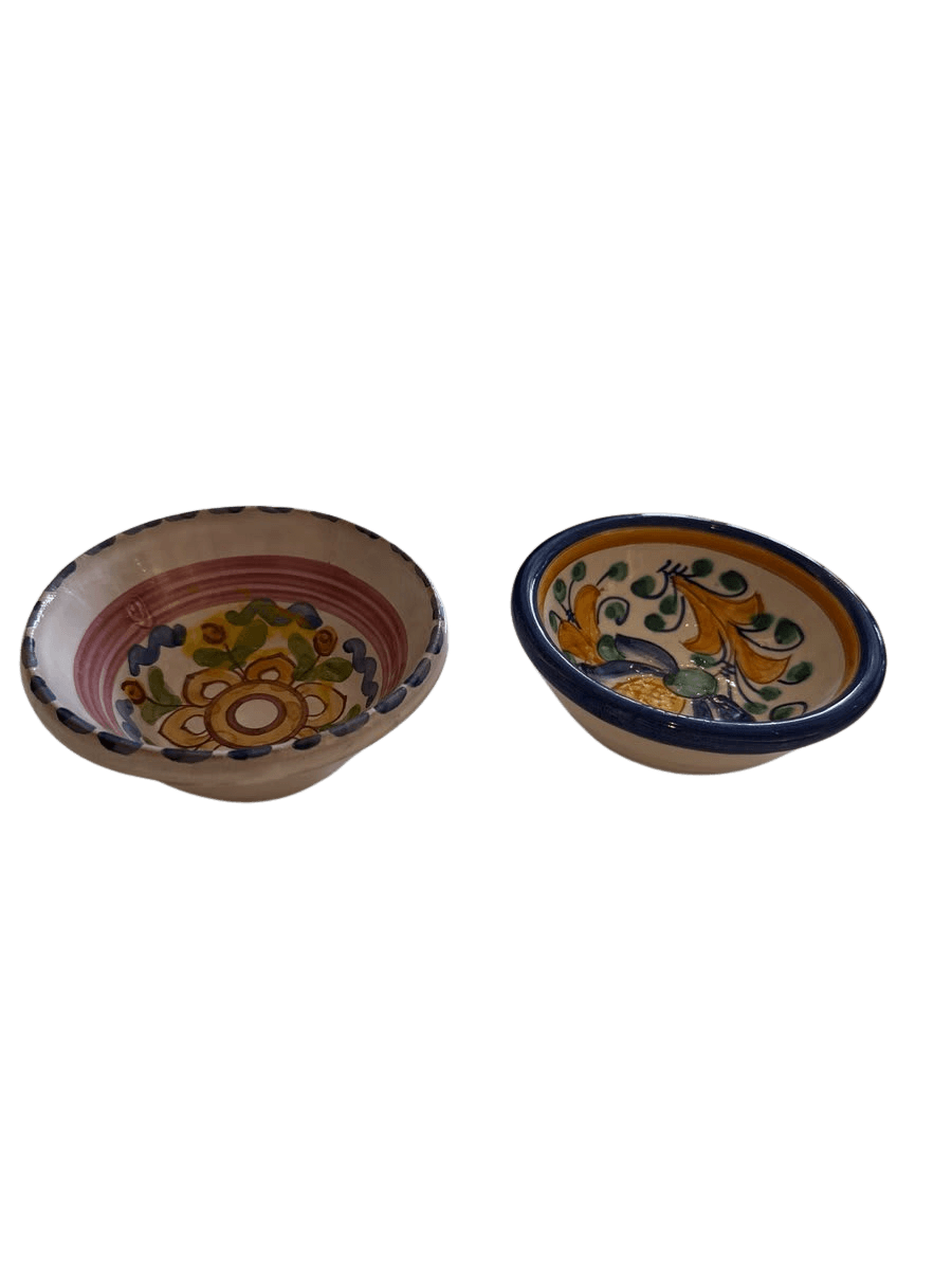 Hand-Painted Ceramic Decorative Bowls Pair - photo 1
