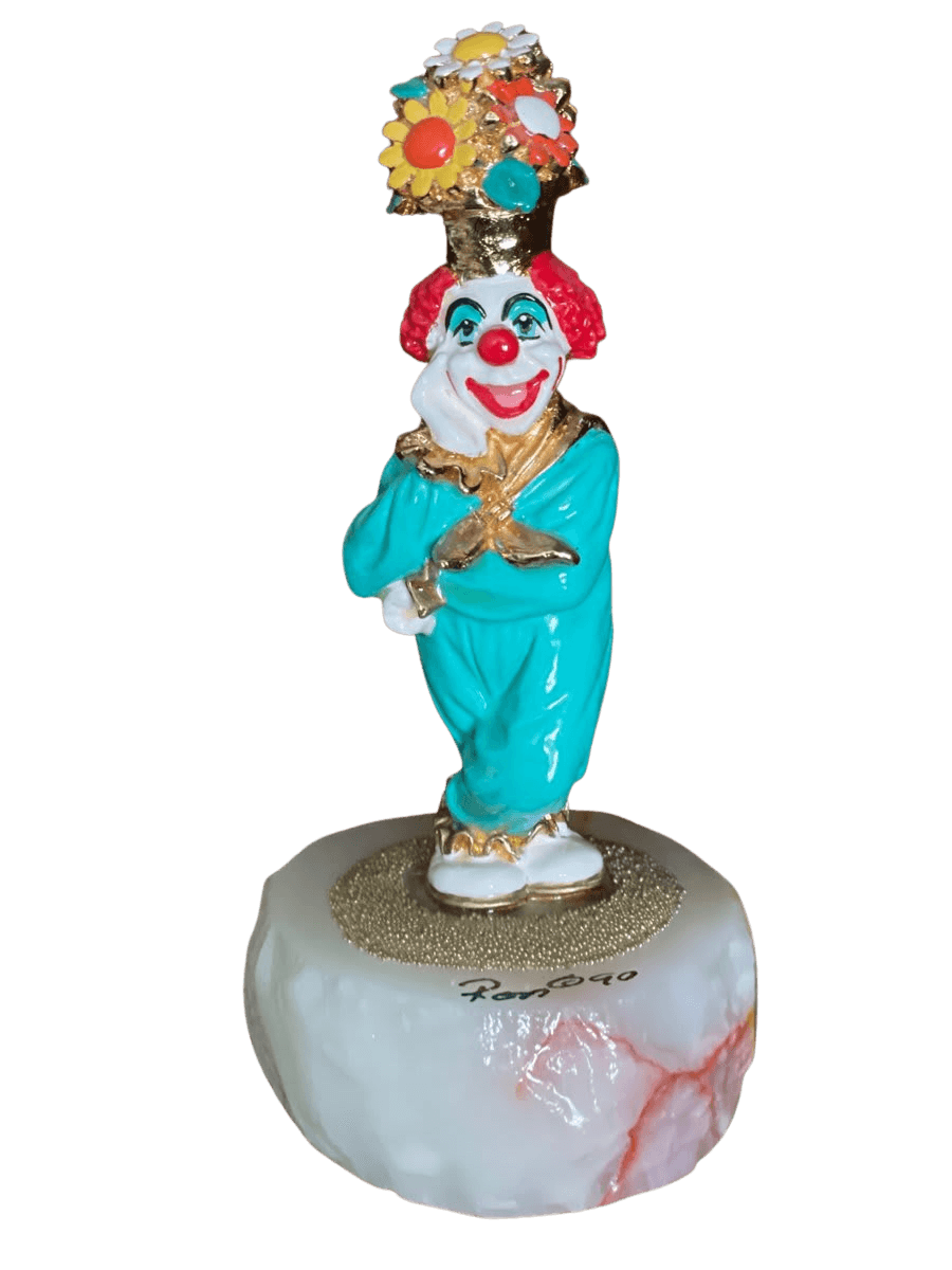 Ron Lee Clown Figurine on Onyx Base - photo 1