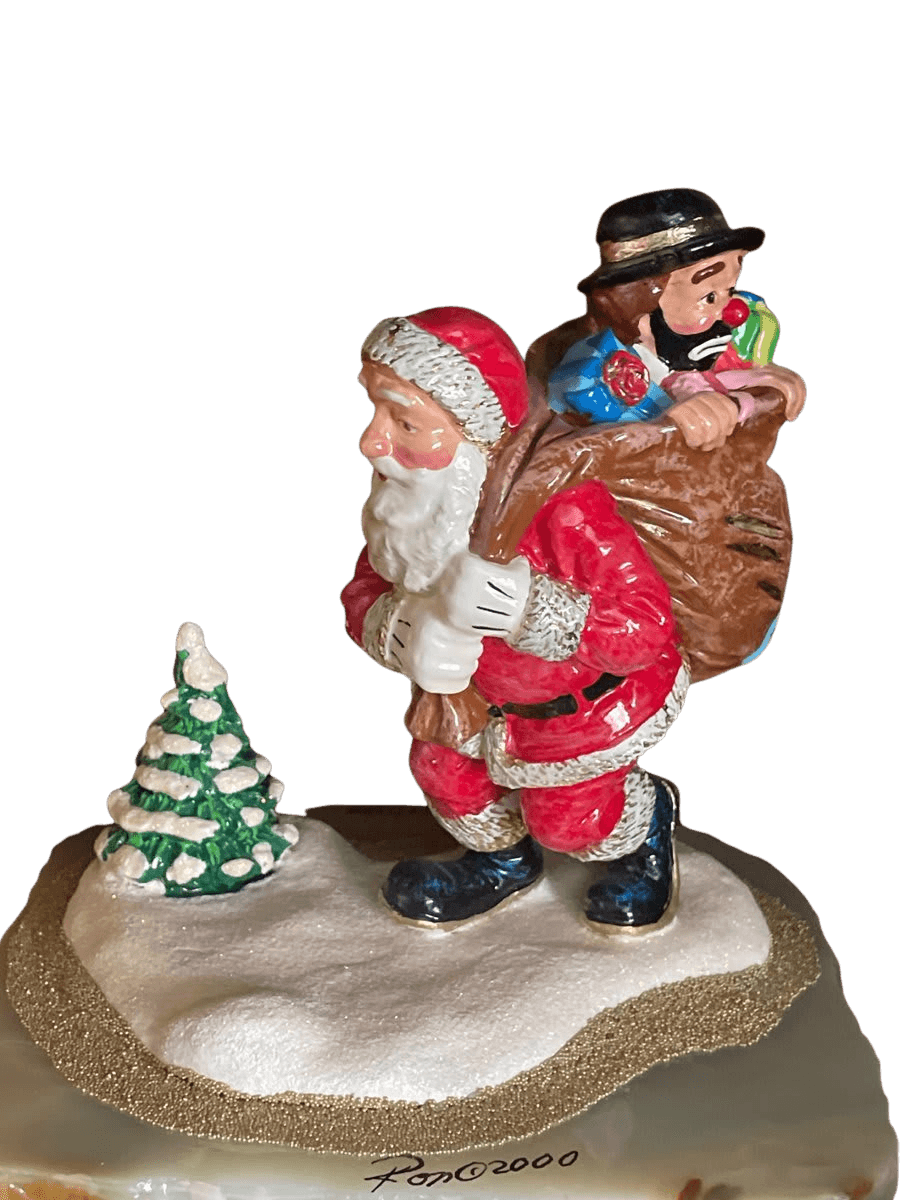 Ron Lee Santa Claus with Elf Figurine 2000 - photo 1