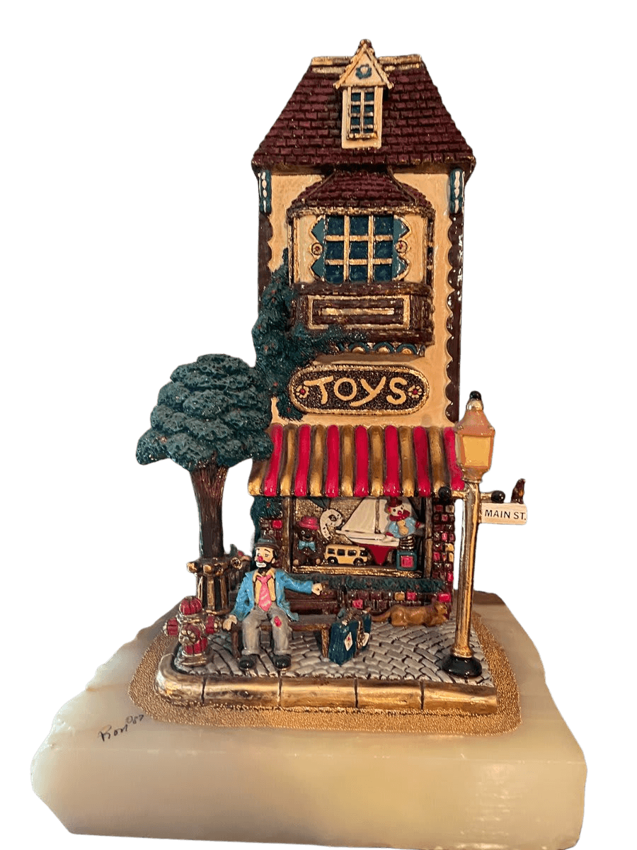 Ron Lee Clown Toys Shop Miniature Sculpture - photo 1