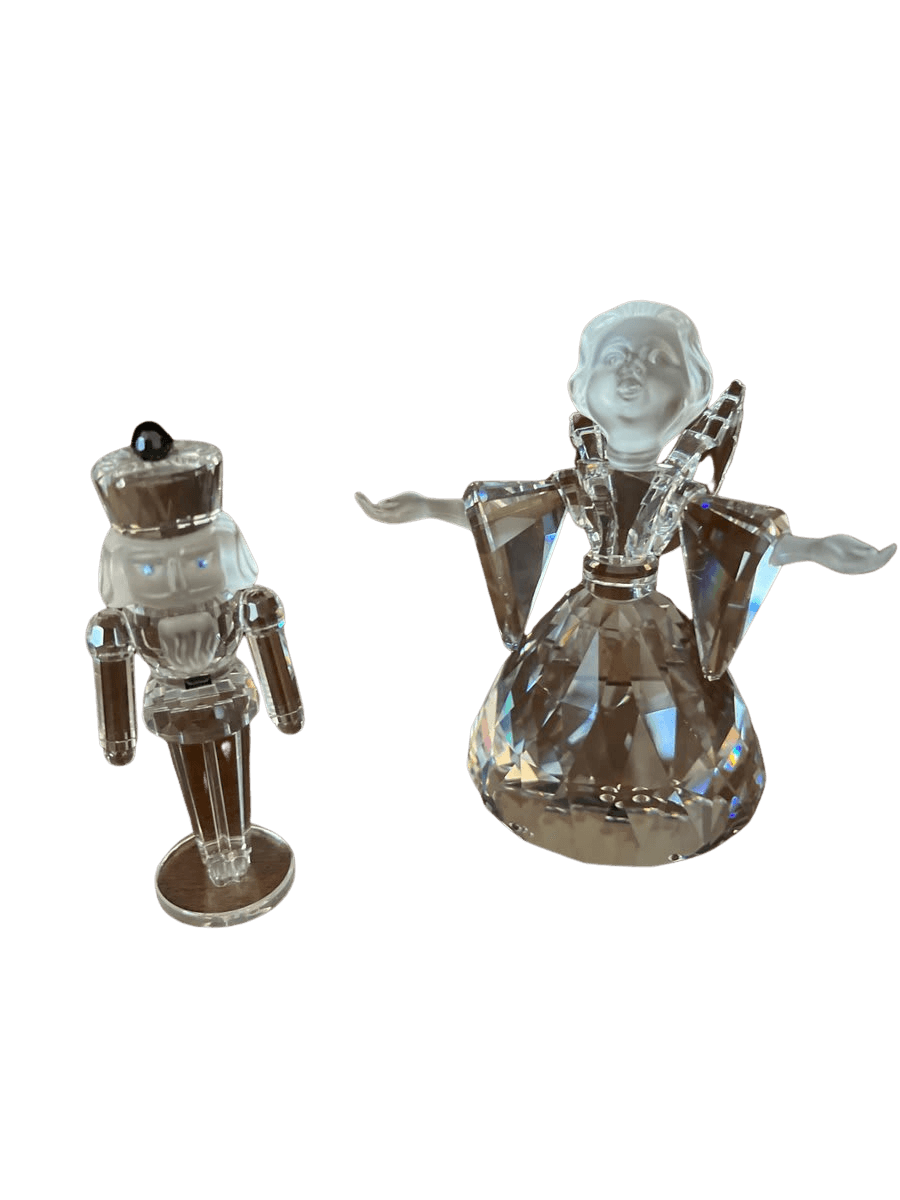 Swarovski Crystal Nutcracker and Angel Figurines - photo 1