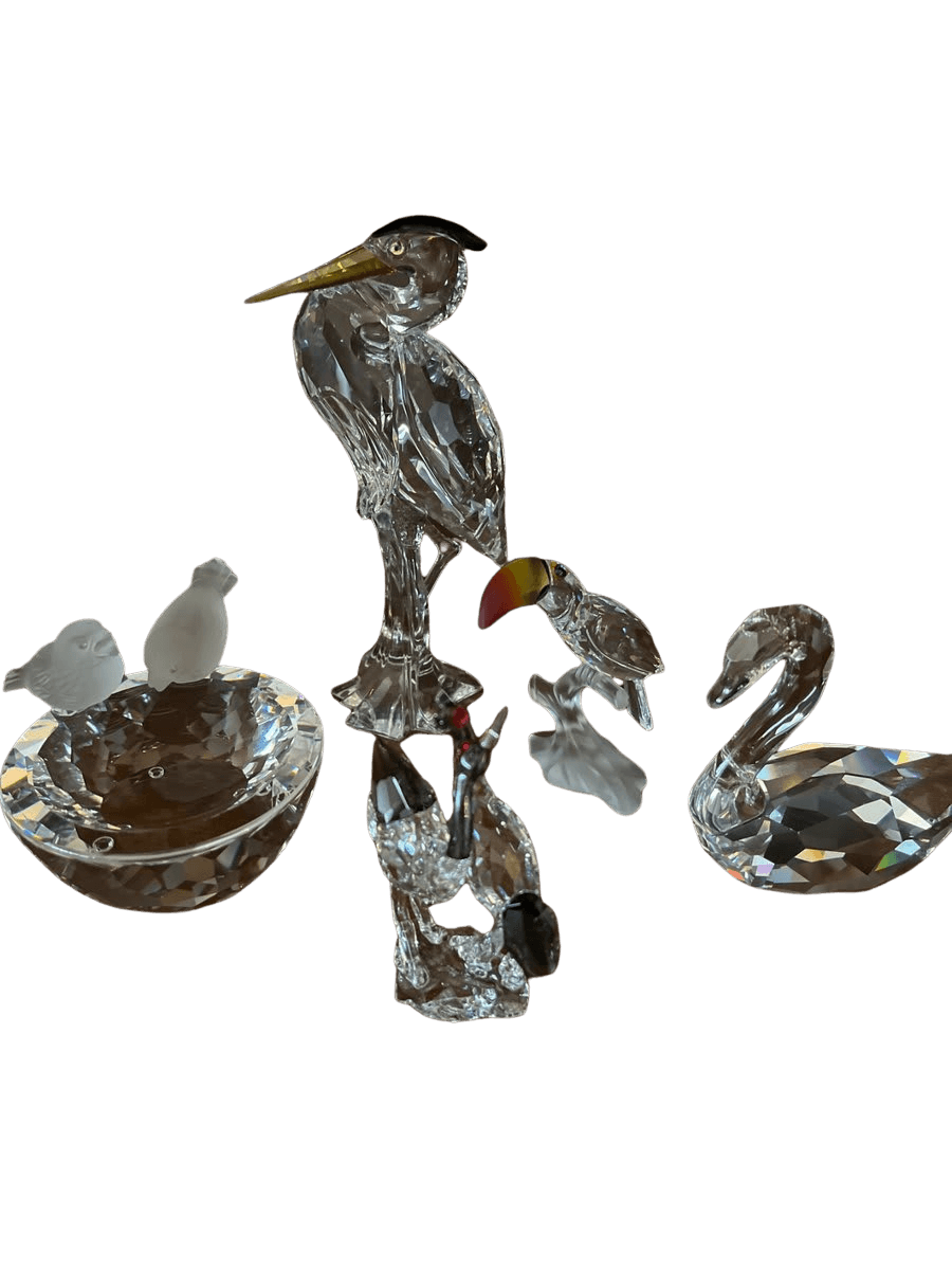 Set of 5 Swarovski Crystal Bird Figurine Collection (5 Pieces) - photo 1