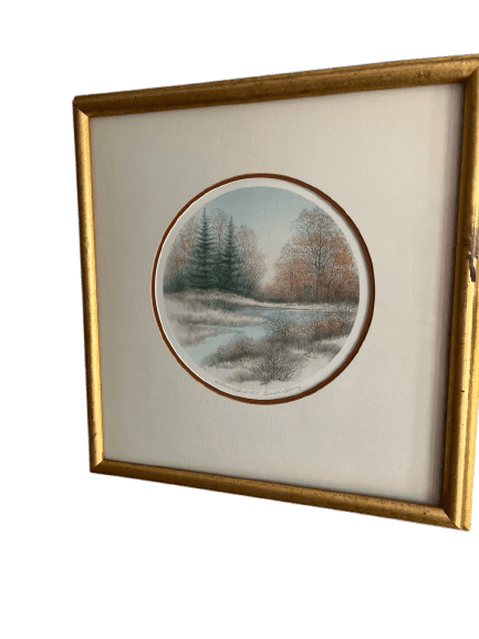 Alaniz Original Lithograph Landscape Print - photo 1