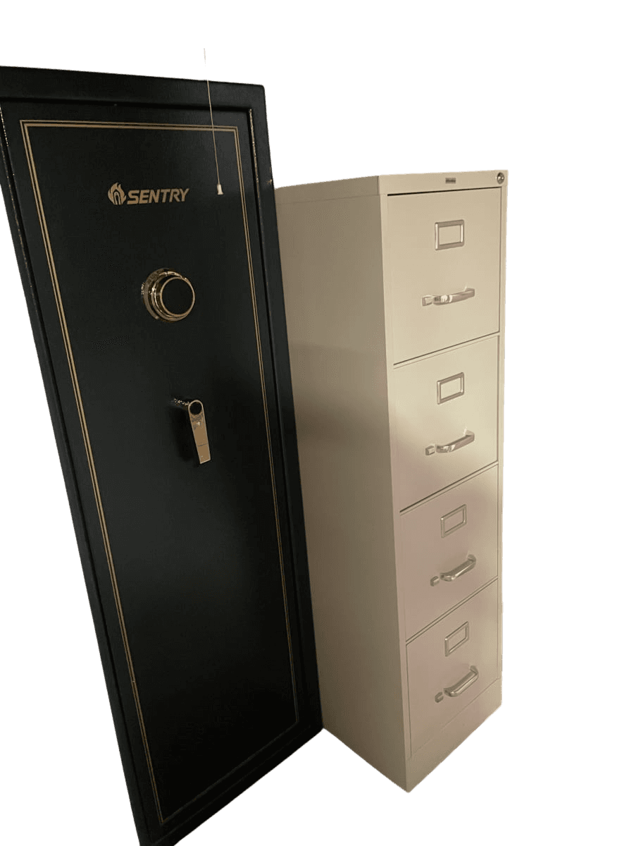 Sentry Gun Safe with 4-Drawer Metal Filing Cabinet - photo 1