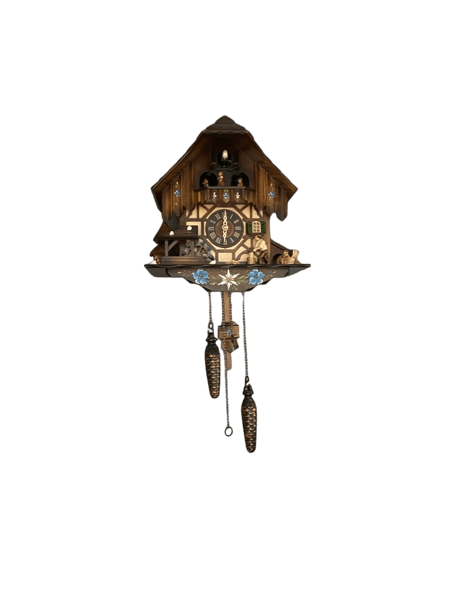 Black Forest Cuckoo Clock with Chalet & Animated Figures - photo 1