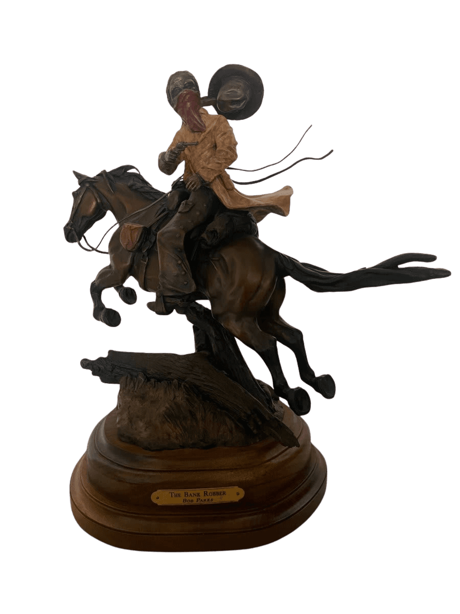 The Bank Robber Bronze Sculpture by Bob Parks - photo 1
