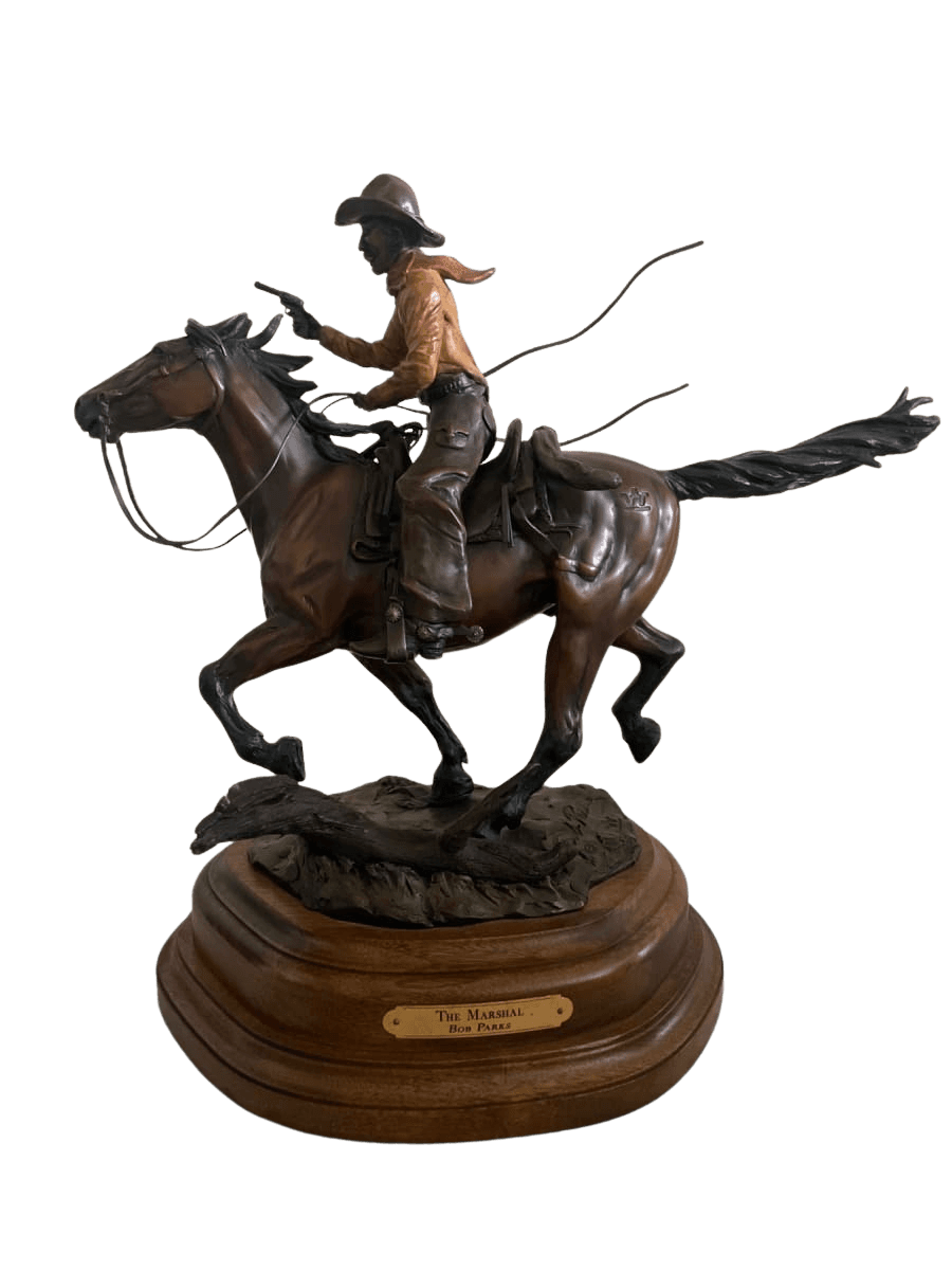 The Marshal Bronze Sculpture by Bob Parks - photo 1