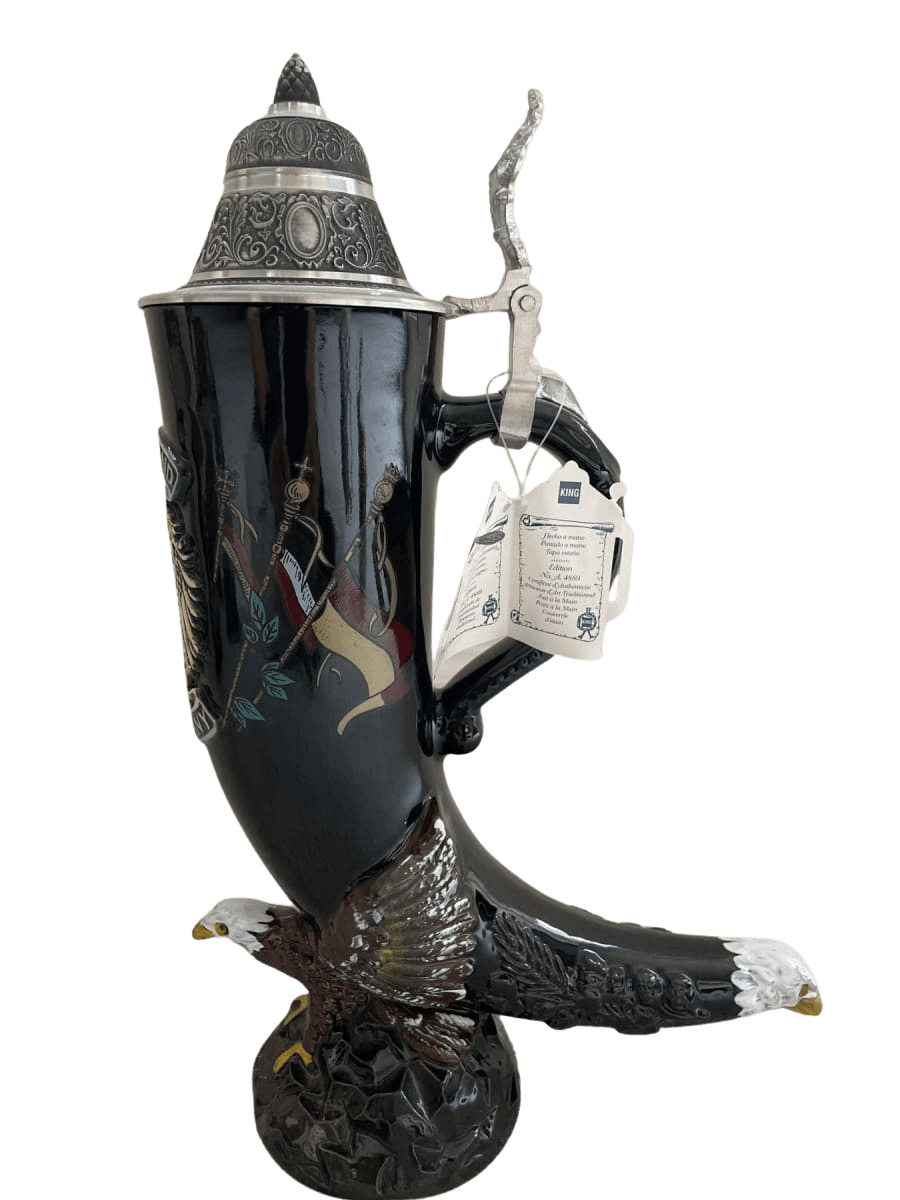 King Werk Eagle Base Horn Beer Stein Limited Edition - photo 1